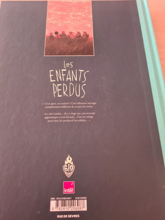 4é de couverture "les ENFANTS PERDUS".