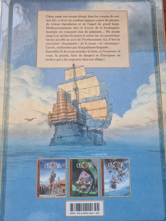 4è de couverture d OSCAR et la fille de l'île fantöme